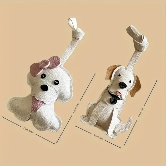 Labrador Vegan Leather Dog Bag Purse Backpack Charm - Picture 3 of 3